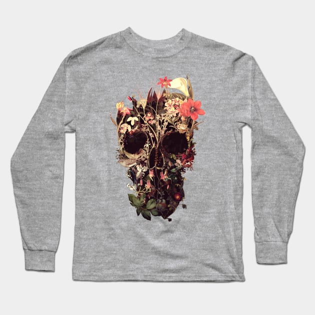 Bloom Skull Long Sleeve T-Shirt by aligulec